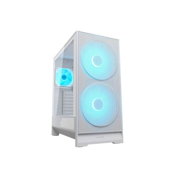 PC-chassi med optimerad luftflöde - COUGAR - Airface 180 - Vit - 3 fläktar 180 mm