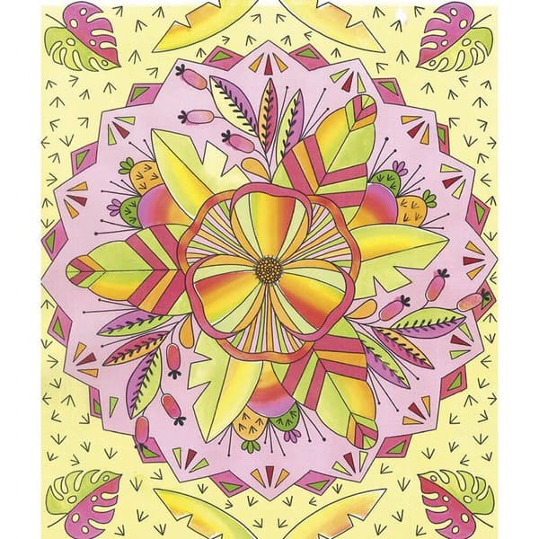 Kit Kreativ - 4 Tavlor Målning Regnbåge Mandala
