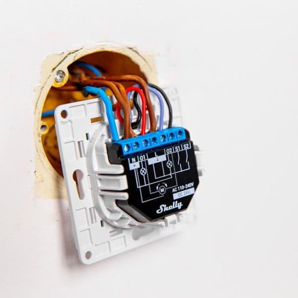 Kontrollmodul - Shelly - Plus 2 PM - Inomhus - Vit - Smart automatisering
