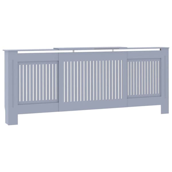 Elementskydd för radiator - vidaXL - 205 cm - MDF - Modern design - Justerbar längd