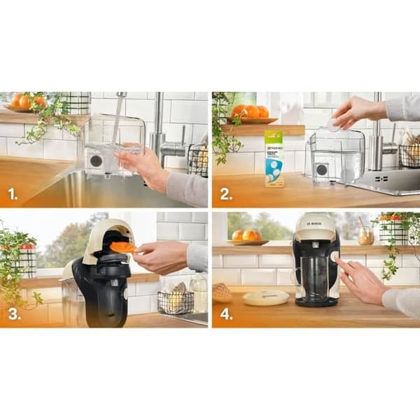 Multidryckesmaskin - BOSCH - TASSIMO - T11 Stil vanilj - 1400 W