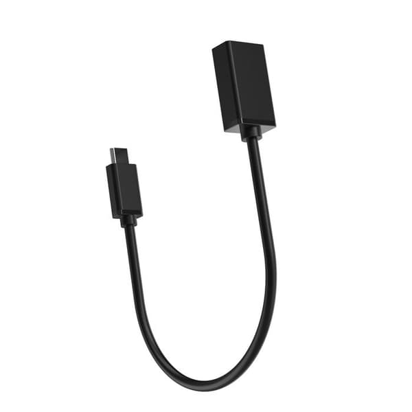 USB-C OTG-adapter (hane) - USB-A (hona) - svart