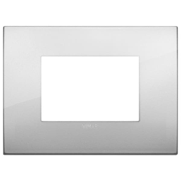 Vimar Classique - Platta 3 moduler i metall belagd med silver (ref. 19653.03)