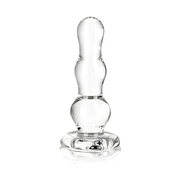 Butt Plug - GLAS - 10,2 CM - Glas - Transparent - Allergivänlig