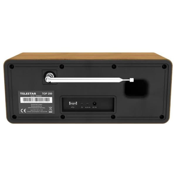 Hi-fi-system - TELESTAR - TOP 250 Trä - DAB+ - Wi-Fi - Bluetooth 5.3