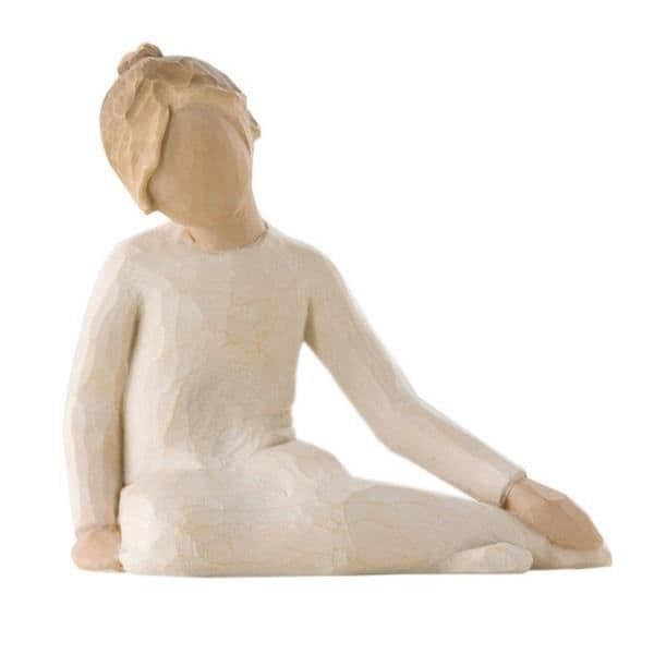 Willow Tree — Figur i barn «Reflekterad» i handmålad resin, 7,5 cm