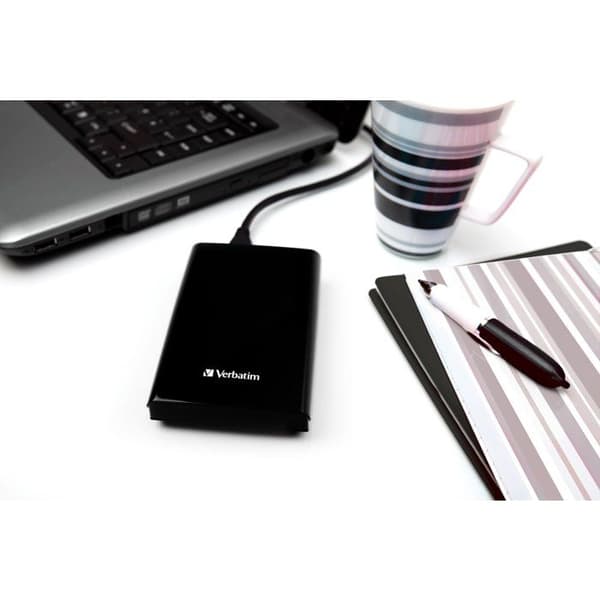Extern SSD - VERBATIM - Store'N'Go Slim - 512 Go - Svart