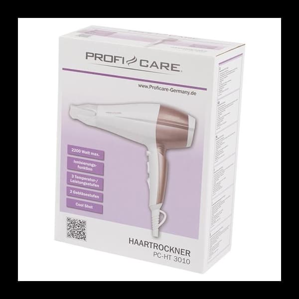 ProfiCare PC-HT 3010 Hårtork Vit-Champagne