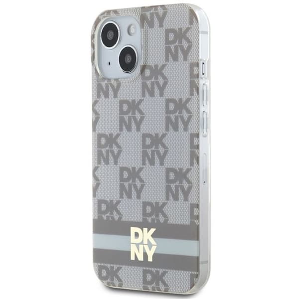 Coque iPhone 15 Plus - DKNY - DKHMP15MHCPTSE - Beige - Mönster Rutig Mono - Optimalt skydd