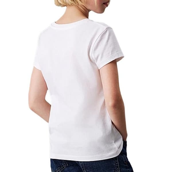 Vit T-shirt Flicka Calvin Klein Jeans Script