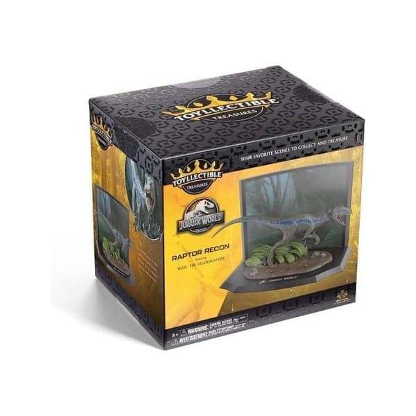 Statyett - NOBLE COLLECTION - Velociraptor Blue - 8 cm - Plast - Resin