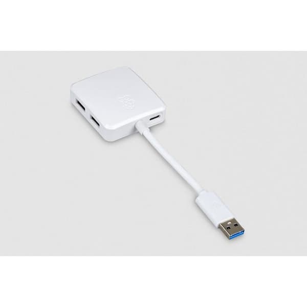 USB 3.0-hubb - Raspberry Pi - 4 portar - Hastighet upp till 5 Gbit/s - USB-C strömingång
