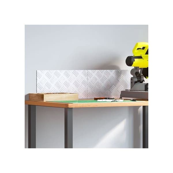 Aluminiumtrappa - vidaXL - 40x20 cm - Silver - Halkskydd - Set om 2