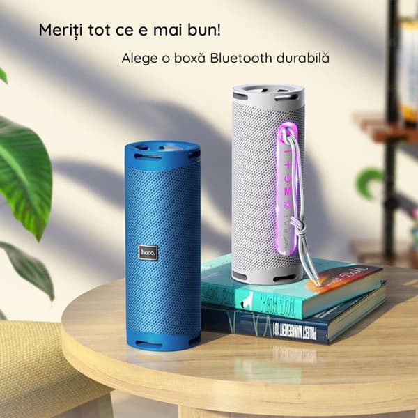 Bärbar Bluetooth-högtalare - HOCO - Dazzling Pulse (HC9) - Bluetooth 5.1 - 10W (2x5W) - LED-ljus