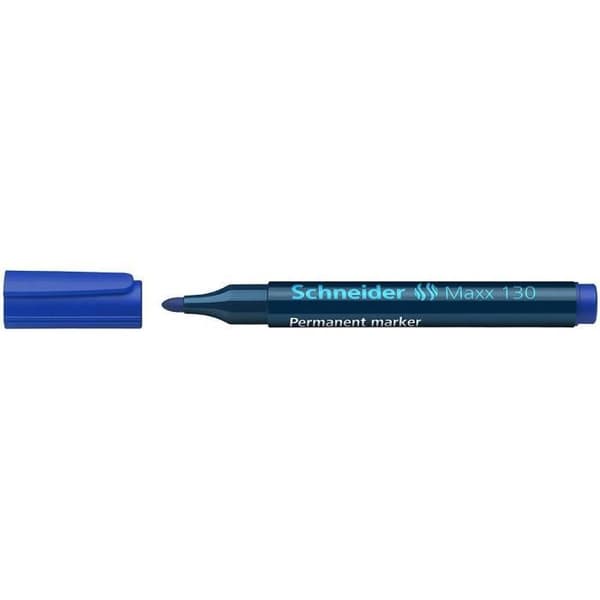 Permanent marker - SCHNEIDER - Maxx 130 - Förpackning med 10 - Blå färg - Spitz