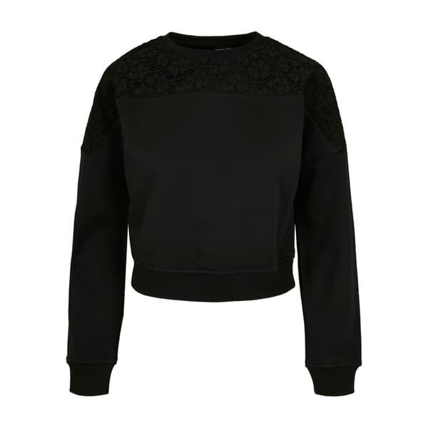 Urban Classics Långärmad spetströja för kvinnor