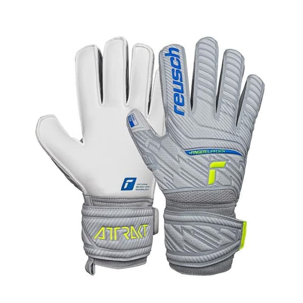 Reusch Attrakt Grip Finger Support målvaktshandskar - grå
