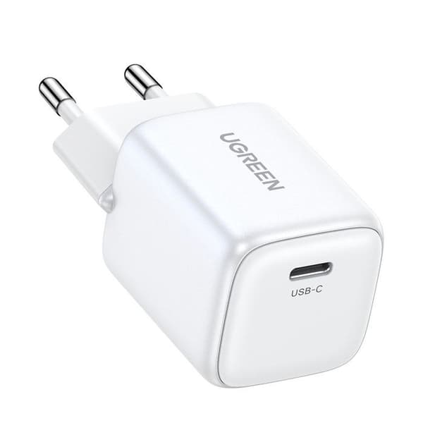 UGRÖN Nexode 30W USB-C Ladegerät med GaN II, vit