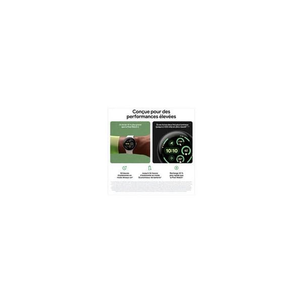 Smartklocka - GOOGLE - PIXEL WATCH 3 41MM - 4G LTE - Avancerad hälsospårning - Elegant design