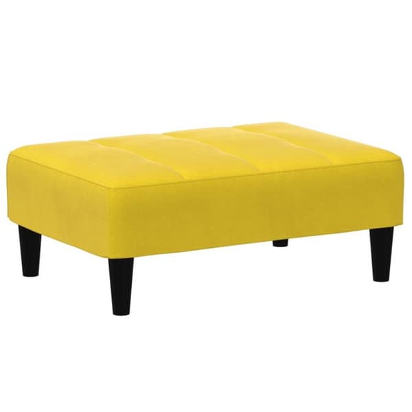 Repose pied gul 77x55x31 cm sammet