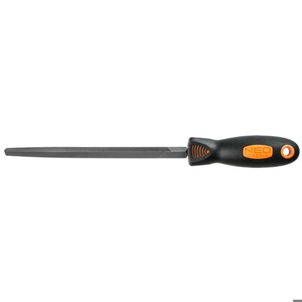 Triangulär metallisk lime - NEO TOOLS - 200 mm - Legerat stål T12 - Ergonomiskt grepp - Hög hårdhet