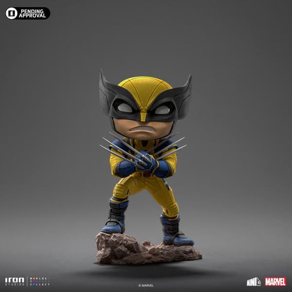 Staty - IRON STUDIOS - Deadpool, Wolverine & Headpool - PVC - 14 cm - Begränsad upplaga