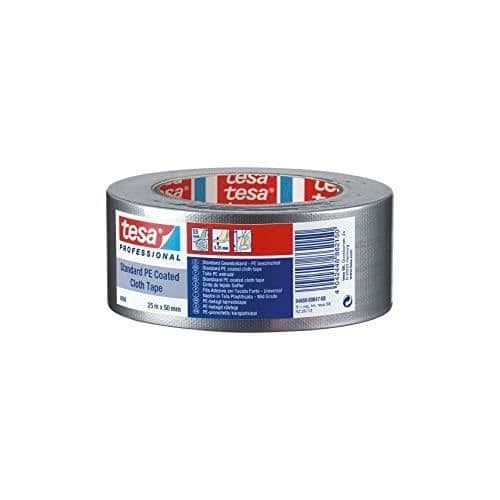 Tejp - TESA - 04688 - Plastduk - Röd - 50mm x 25m