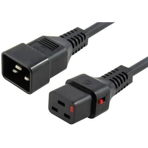 Kabel Elektrisk - MICRO CONNECT - PC1285 - 2 m - Kopplare C19 - Kopplare C20 - Svart
