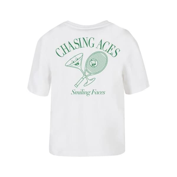 T-shirt dam Miss Tee Chasing Aces - vit