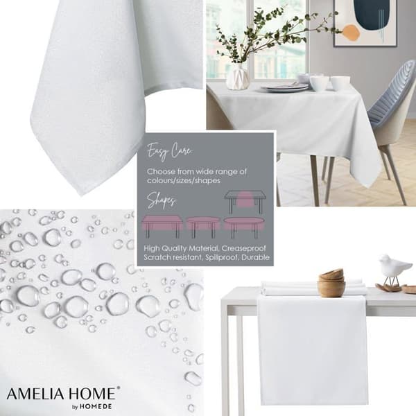 Duk - AMELIAHOME - Empire - Polyester - 120x200 cm - Tvättbar