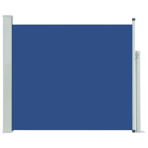 vidaXL Infällbar uteplats Sidomarkis 100x300 cm Blå