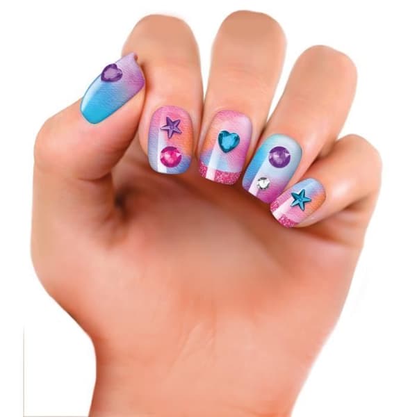 LEXIBOOK - Set med glittrande tatueringar och glitter nagelkonst