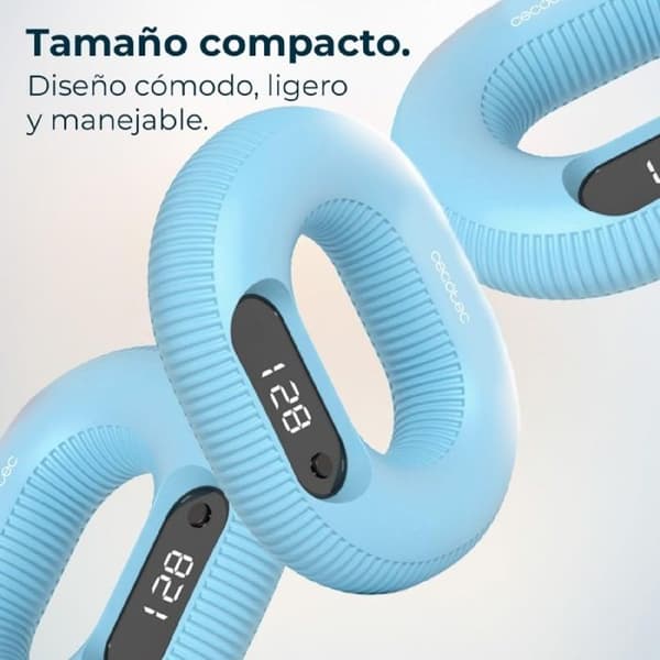 Cecotec Träningsutrustning för underarmsförstärkning med Drumfit HandFit Smart räknare LED-display USB Typ C design