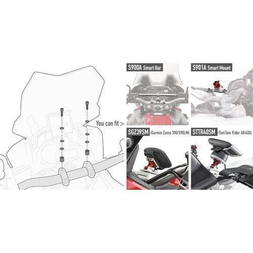Givi smart bar fixering kit - svart - TU