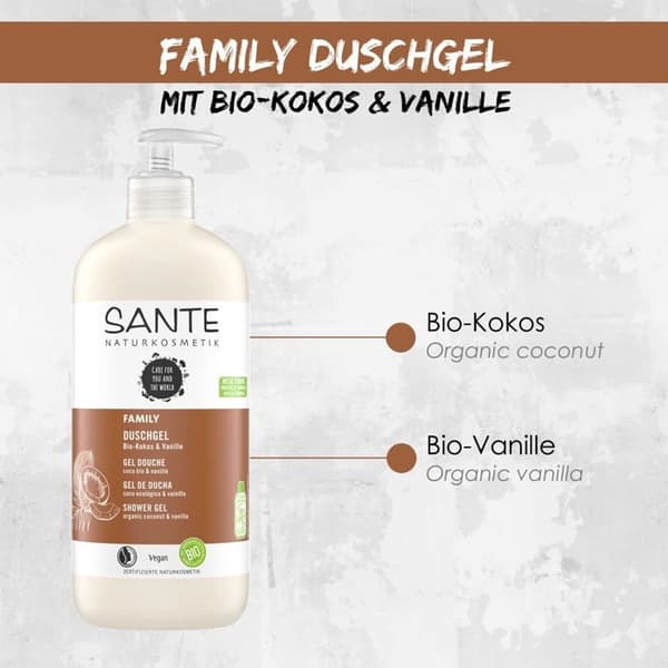 Sante naturkosmetik - 42514 - KOKOS VANILJ DUSCHGEL BIO 950 ML