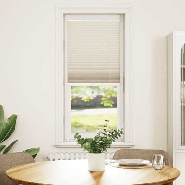 vidaXL Butik plissé 50x100 cm Crème 240621