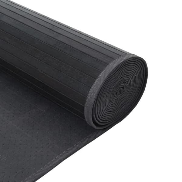 vidaXL Rektangulär matta grå 60x100 cm bambu 376832