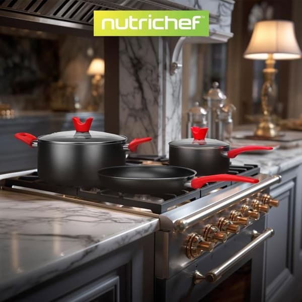 Köksset - NUTRICHEF - 21 Delar - Non-stick - Ergonomisk - Härdat Glas