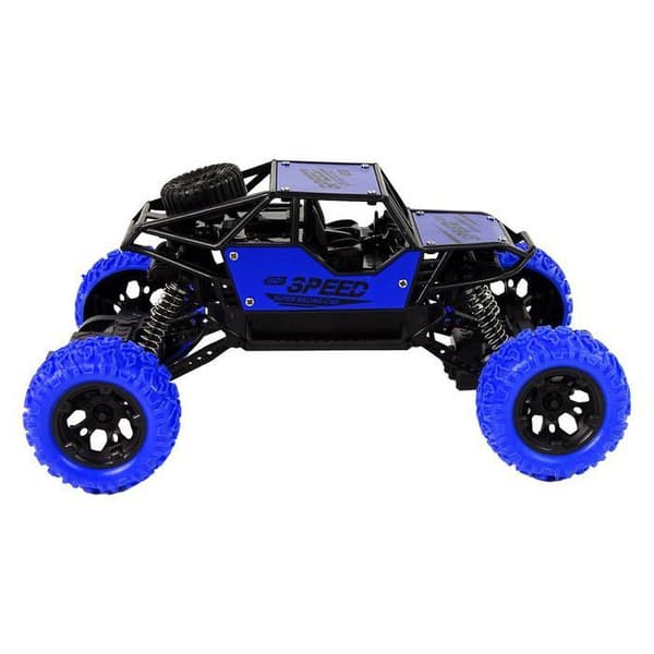Fjärrstyrd terrängbil - LEAN TOYS - 1:18 - Blå - USB-laddningsbar - Gummidäck