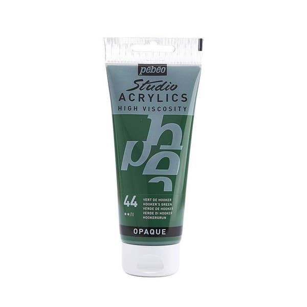 Akrylfärg - Pébéo - Studio - Hooker Green - 100 ml - Satin - Blandat