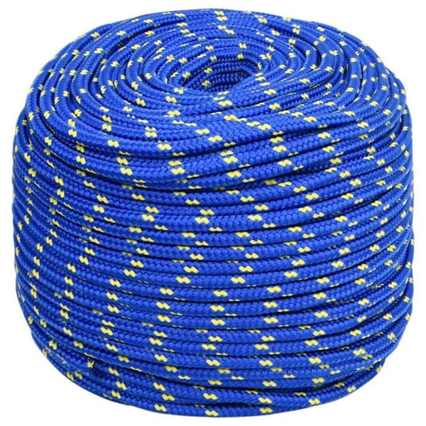 152443 vidaXL Båtrep Blå 6 mm 25 m Polypropen
