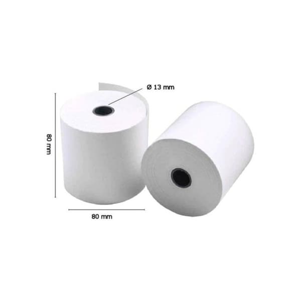 Iggual termopapper Pack 100 rullar 80x80mm utan BPA