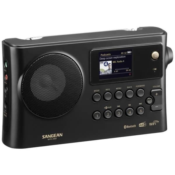 Internet-bordradio - SANGEAN - WFR-28BT - DAB+ - Wi‑Fi - Bluetooth