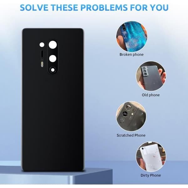 Baksida - Eonpam - OnePlus 8 Pro - Ersättning - Kameraglas - Blå