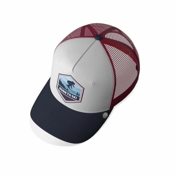 The Indian Face Born to Ski Cap - vit/röd/blå - TU