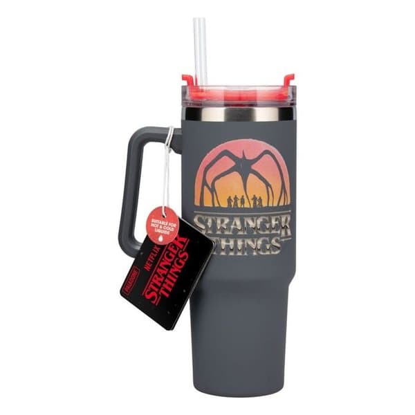 Koppar - PALADONE - Stranger Things 5 - 900ml - Med sugrör - Unisex