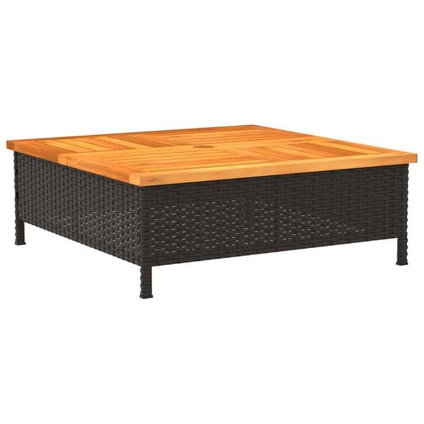 Svart parasollfot 70x70x25 cm