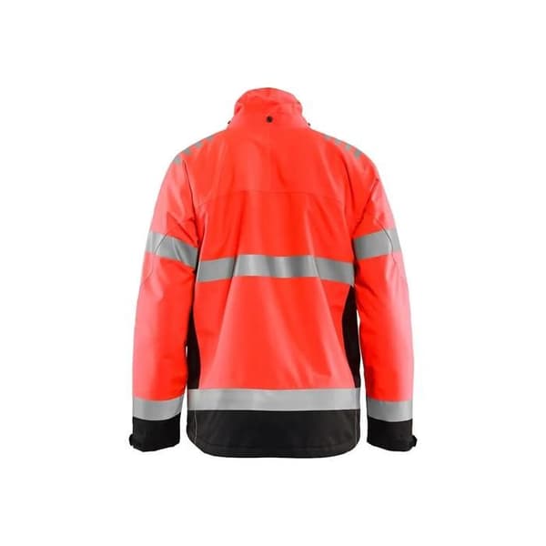 Reflekterande jacka med foder Blaklader - fluorescerande röd/svart - Röd - S