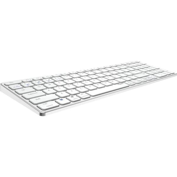 Rapoo - Multiläge QWERTY Portugisiskt tangentbord, E9700M, Vit