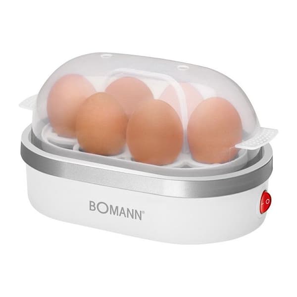 Äggkokare - BOMANN - EK 5022 CB - Kapacitet 6 ägg - Vit/Silver